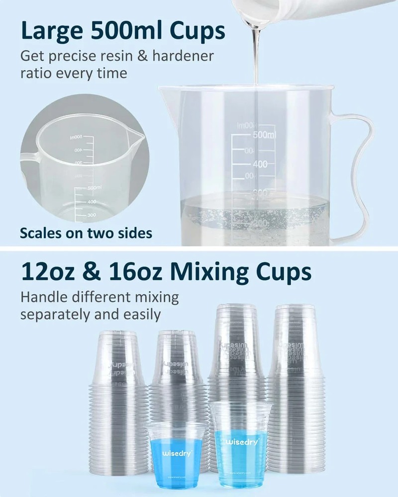 wisedry 9-Piece Epoxy Resin Tool Kit for Beginners