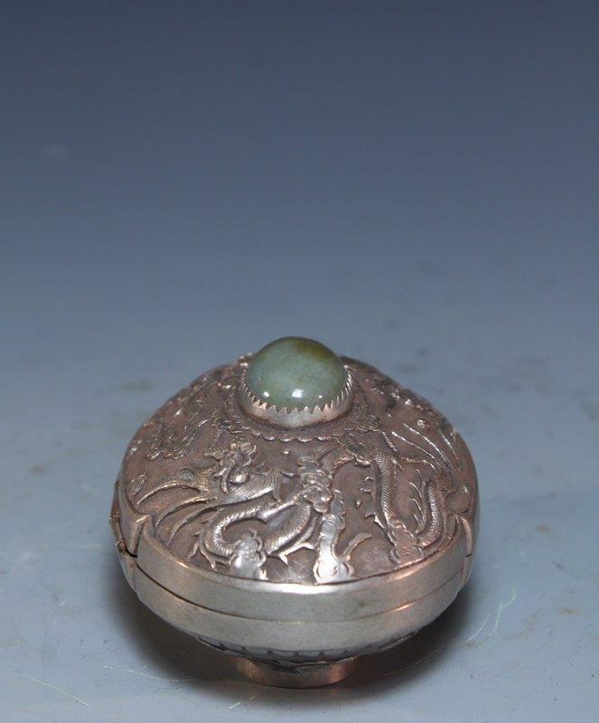 Antique Chinese Silver Box,