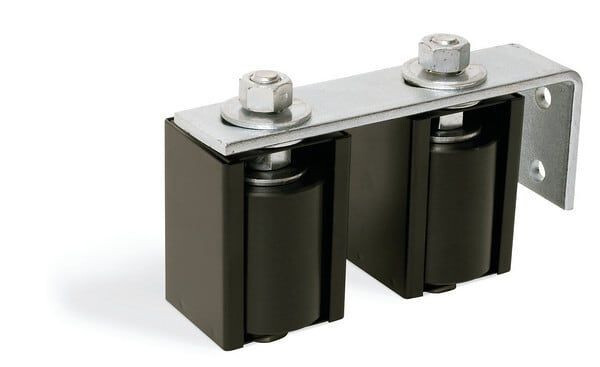 Doorking 1204-122 3" Slide Gate Guide Dual Roller Assembly w/ Enclosure