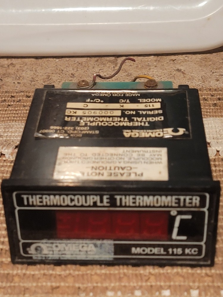 Vintage Omega Digital Thermocouple Thermometer & Temperature Controller