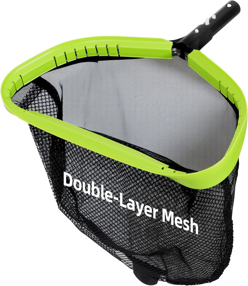 Pool Net,Professional Swimming Pool Leaf Skimmer Nets for Cleaning with Double-L