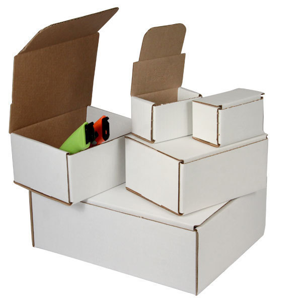 200 - 6x4x3 White Corrugated Shipping Mailer Boxes