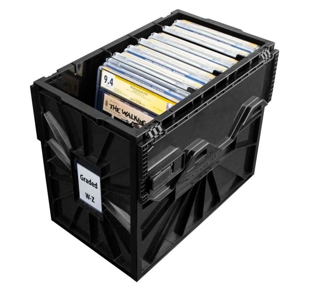 BCW Graded Comic Book Bin Extra Partitions 3 Pack Black Free Shipping