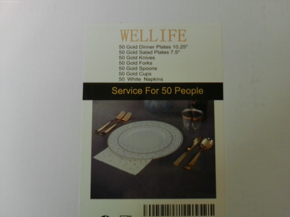WELLIFE Table Setting For 50 People