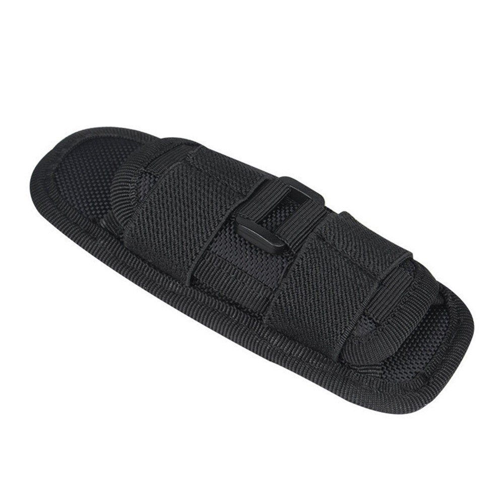 Outdoor Flashlight Pouch Rotatable Belt Clip Nylon Torch Protector