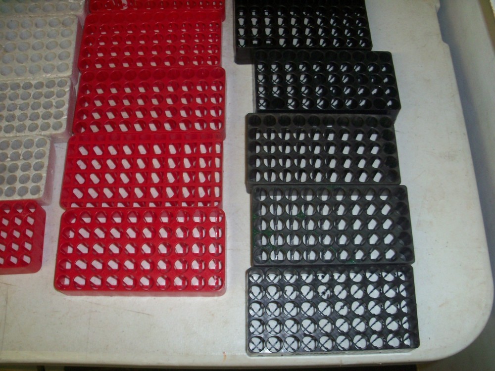 Lot of 60 + Cartridge Holders, Different Sizes, Different Quantity Holders