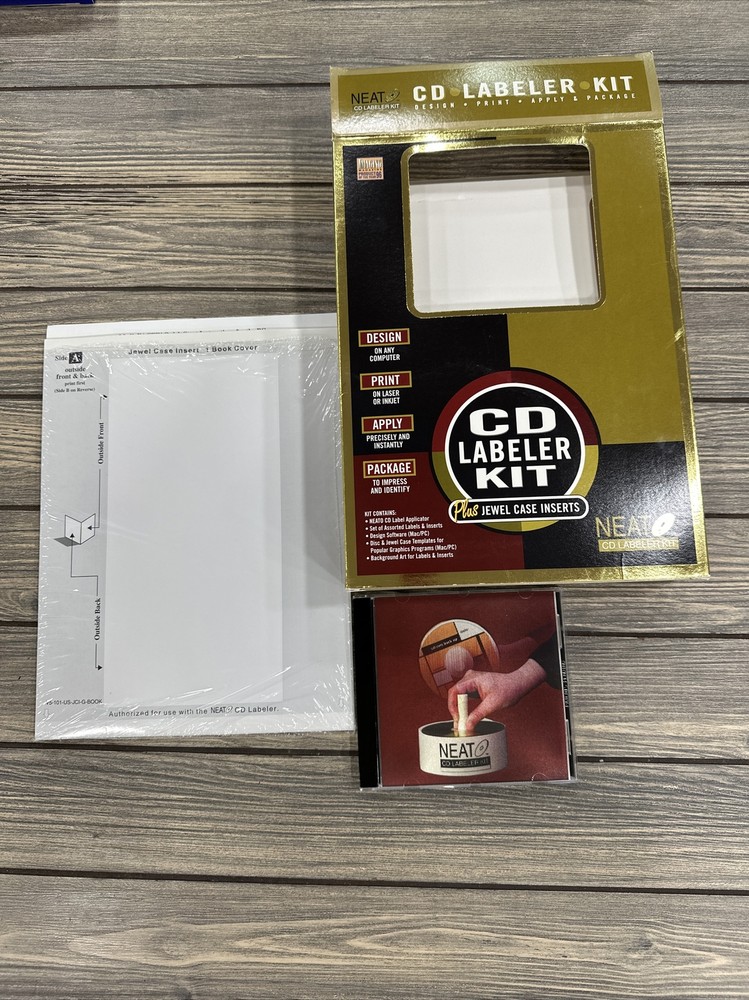 NEAT CD Labeler Kit Software MAC/PC NEATO 1997