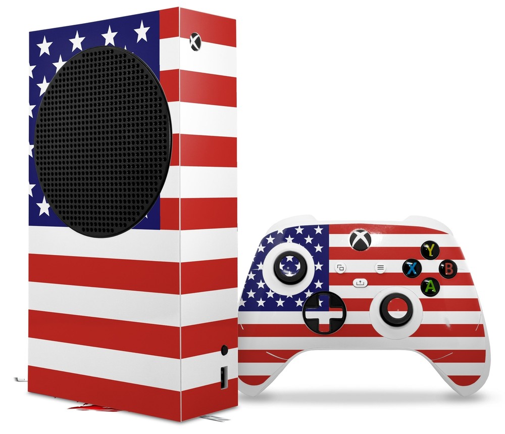 Skins XBOX Series S Console Controller USA American Flag 01