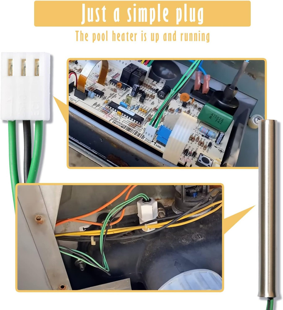 009577F Pool Temperature Sensor Lid Units Replacement for Raypak Heater Spa 12 M