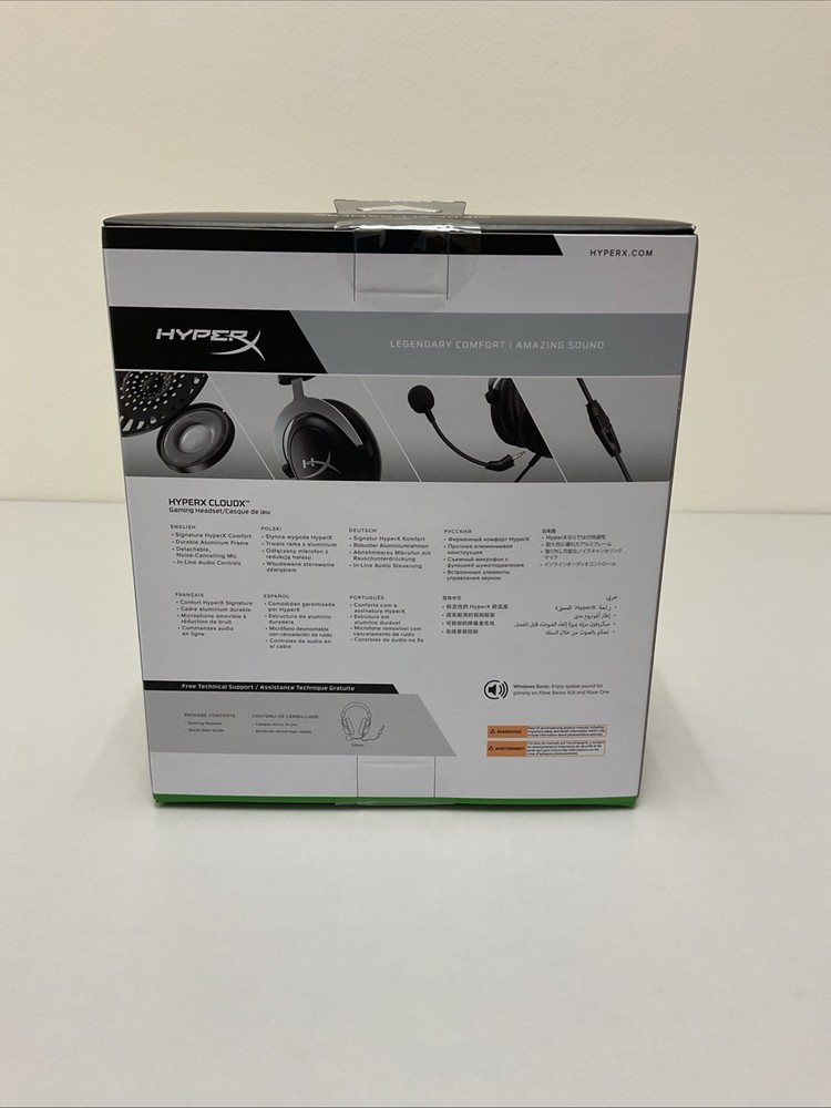 Hyper CloudX Gaming Headset (Black-Silver) - Xbox T34-23