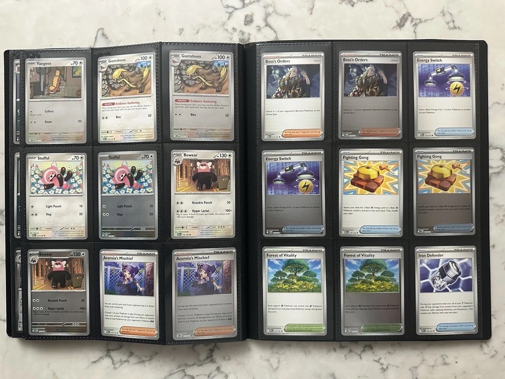 Mega Evolutions - Complete Base Set - C,U,R,RR and Reverses - With Binder