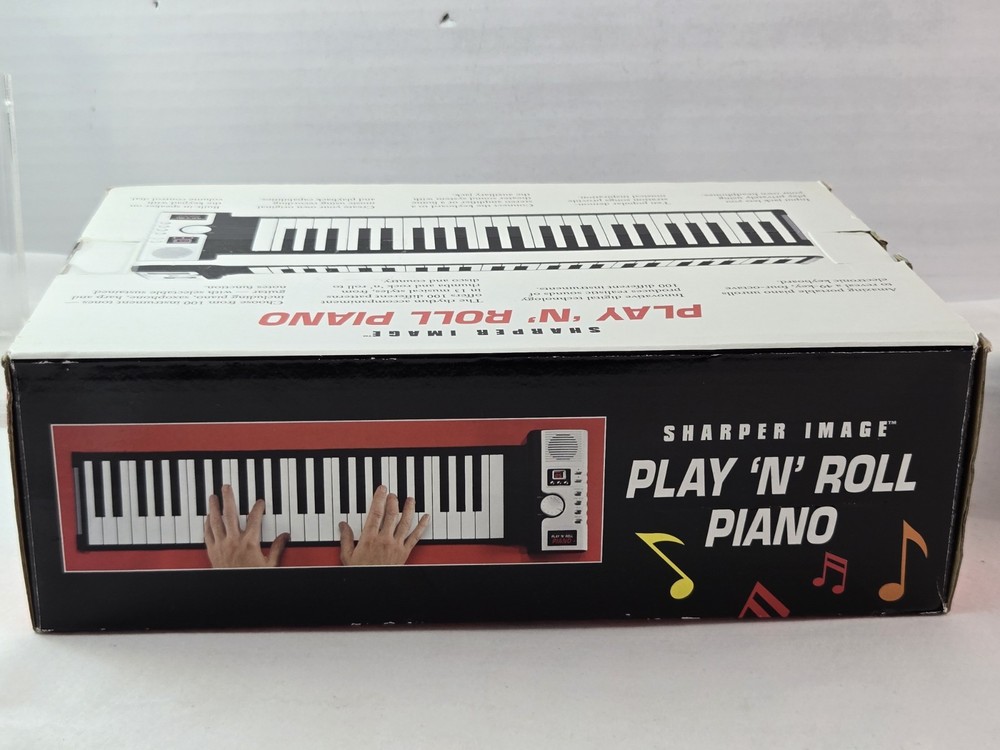 Sharper Image Play ‘N' Roll Portable Piano Electronic Keyboard Tested Working