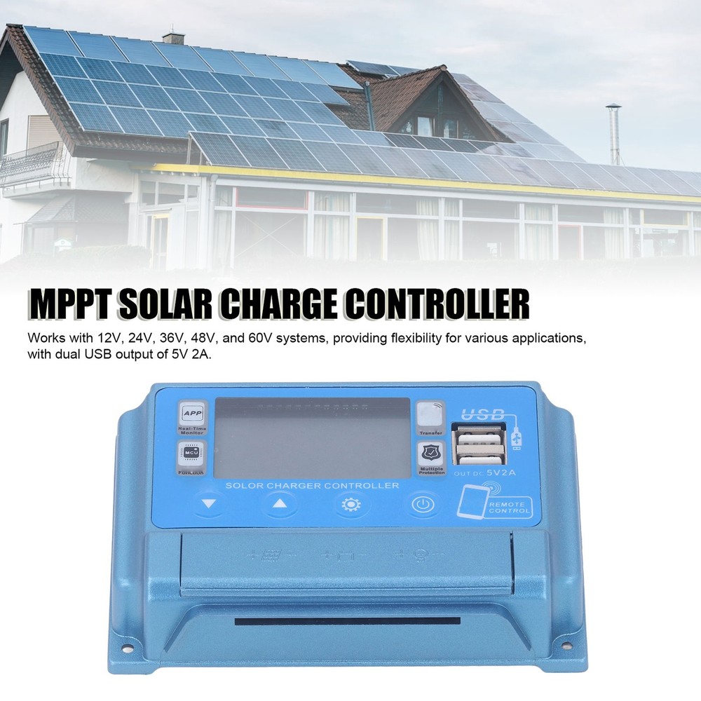 MPPT Solar Charge Controller With Bluetooth For 12-60V System