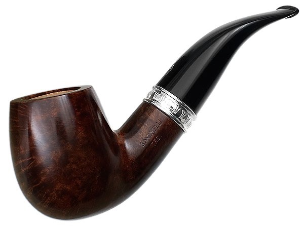 Savinelli Trevi Smooth Bent Billiard (616 KS) 6mm Filter Pipe - New
