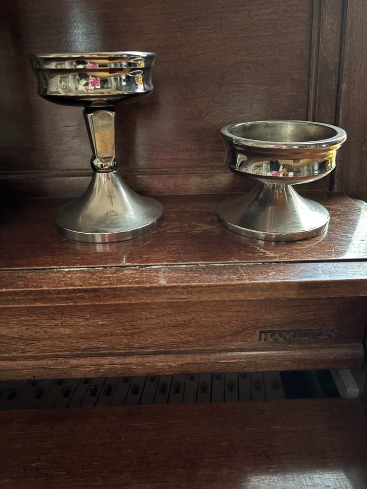 Pottery Barn Silver Plated Candlesticks | Elegant Home Decor