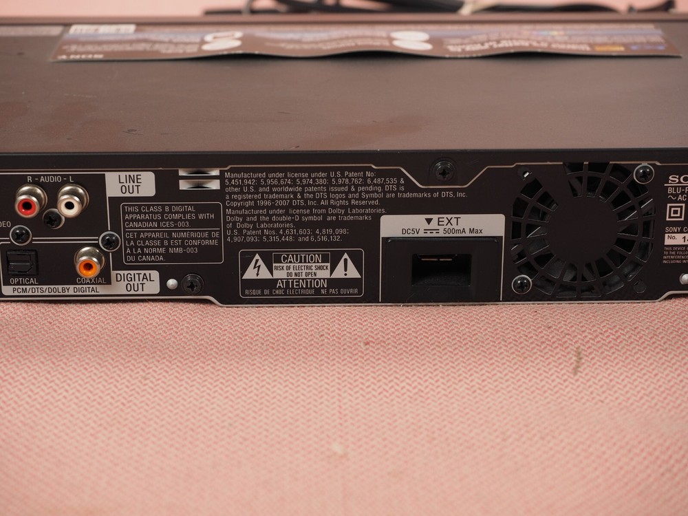 Sony BDP-S350 Blu-Ray Player Tested Working No Remote