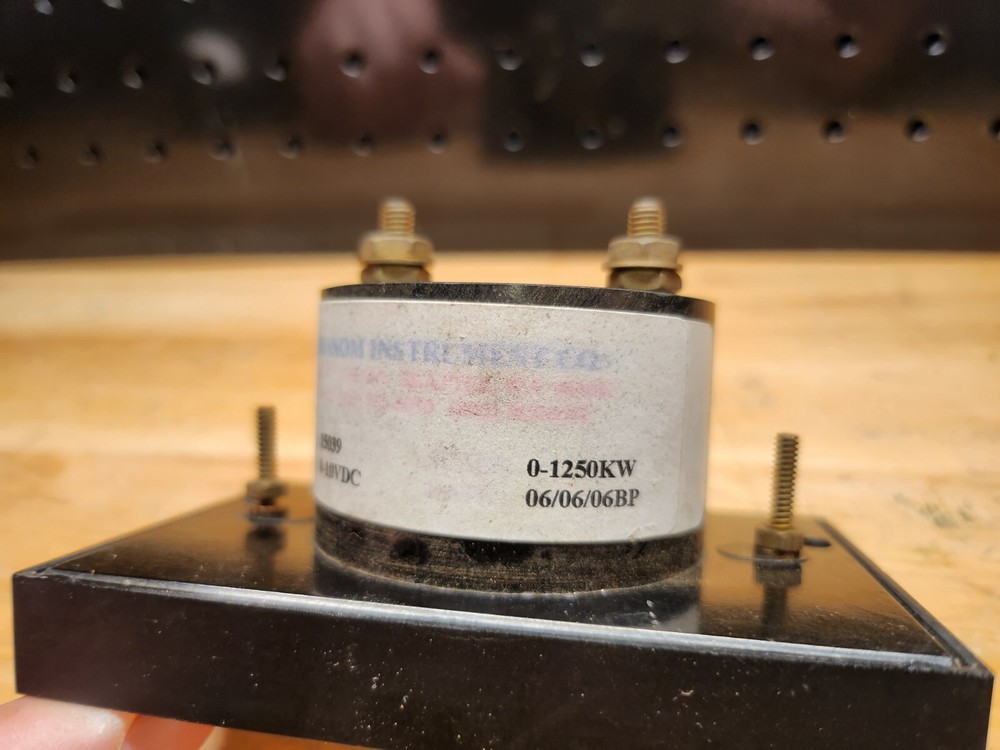 Simpson Model 523 Panel Meter 0-10 VDC, 0-1250 Kilowatts