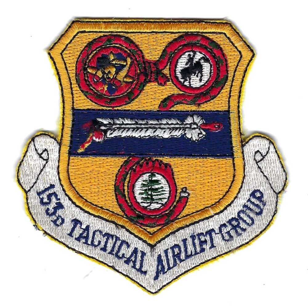ORIGINAL 80's  153rd  TAC AIRLIFT GROUP patch