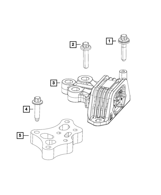 Genuine Mopar Engine Mount Damper 68201194aa