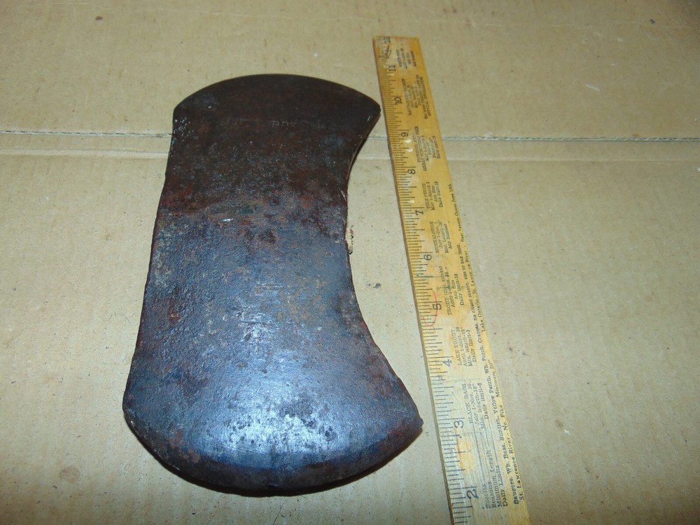 Very Old Double Edged Axe Head "Knot Klipper"