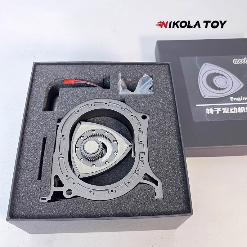 Rotor Engine Wankel Engine Model Rotatable Stainless Steel Desktop Ornament Gift