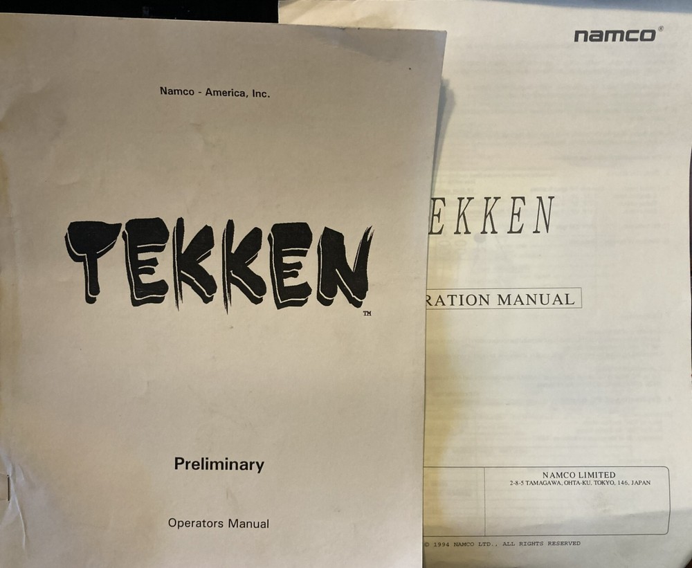 Tekken Arcade Game Manual