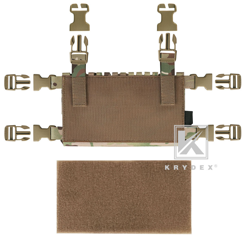 KRYDEX MK5 Tactical Placard Front Panel & Removable Buckle Laser Cut MOLLE