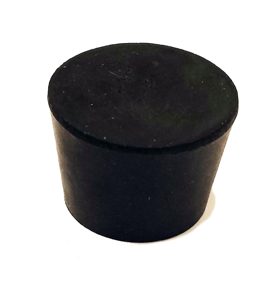 Herco Solid Black Rubber Stopper (Size 13 - 1ea)