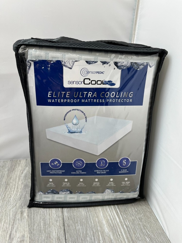 SensorPEDIC SensorCOOL Elite Ultra Cooling Waterproof Mattress Protector, Twin