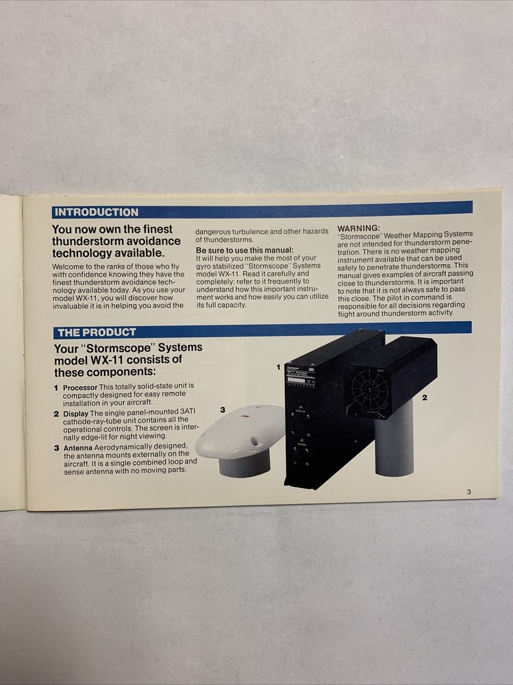 3M Stormscope Model WX-11 Owner's Manual