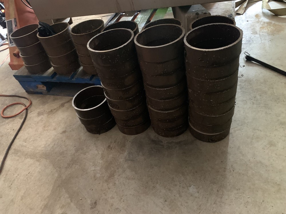 8” X 2” Schedule 40 Pipe Collar Ring For Welding CouponsS 9 Ring Collars