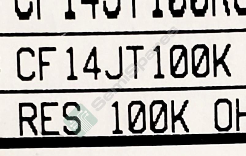 STACKPOLE ELECTRONICS CF14JT100K RES 100K OHM 5% 1/4W AXIAL, 40 pcs.