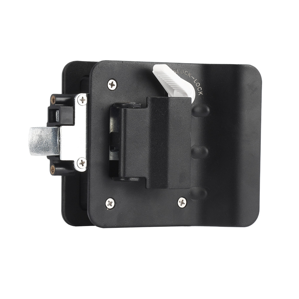 Black RV Paddle Entry Door Lock Latch Handle Knob Deadbolt Camper Trailer 4Keys