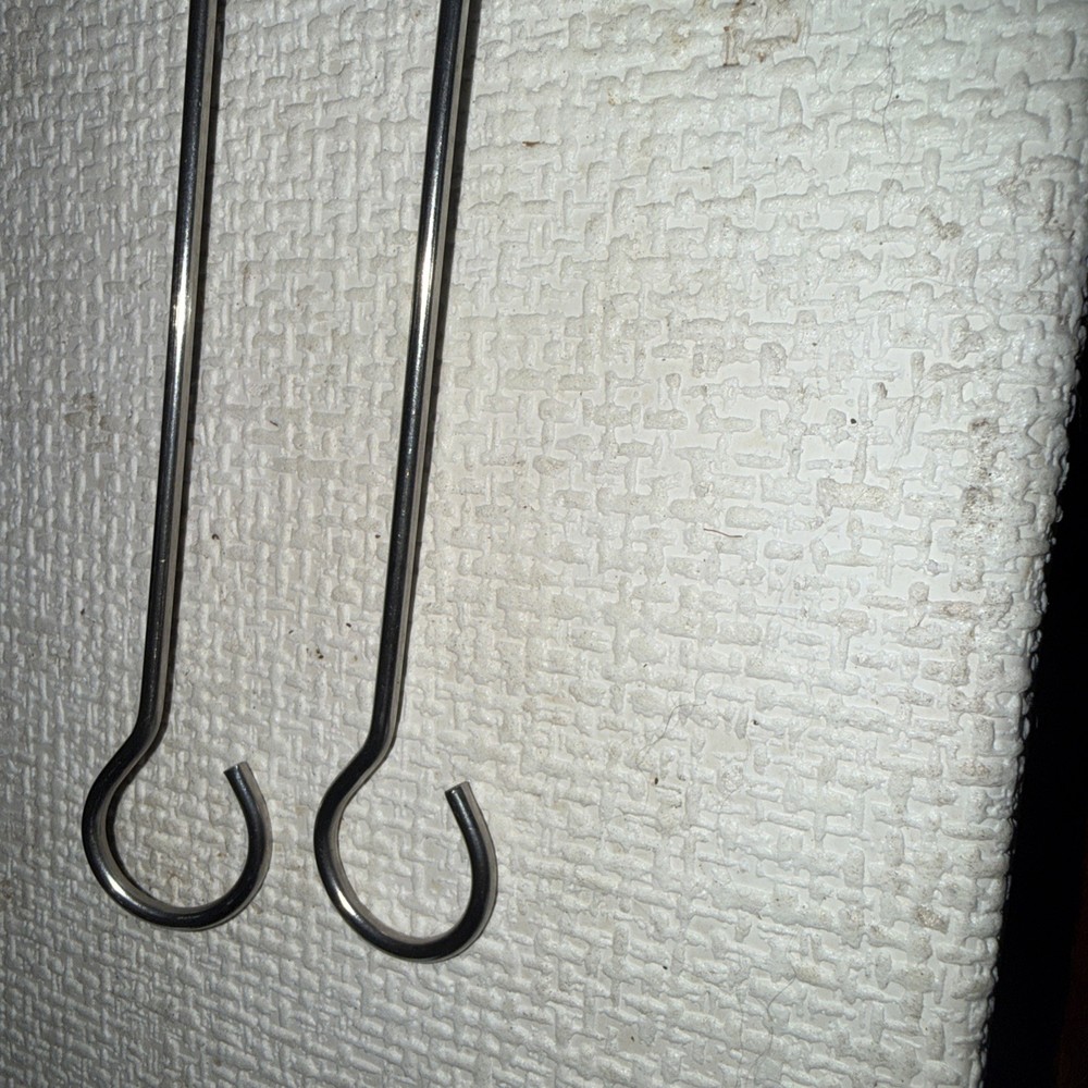 1 Pair Rubber Handle Metal Wire Retractable Drum Sticks