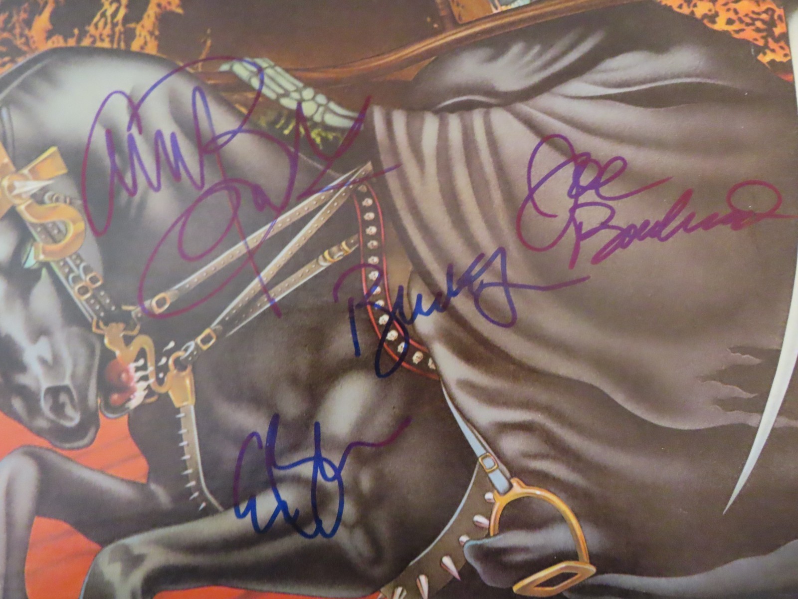 BLUE OYSTER CULT signed SOME ENCHANTED EVENING Record JSA 4 Members BUCK DHARMA