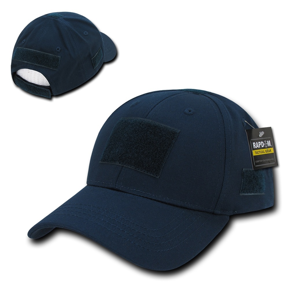 Navy Blue Tactical Operator Contractor Patch Low Crown Baseball Cap Hat
