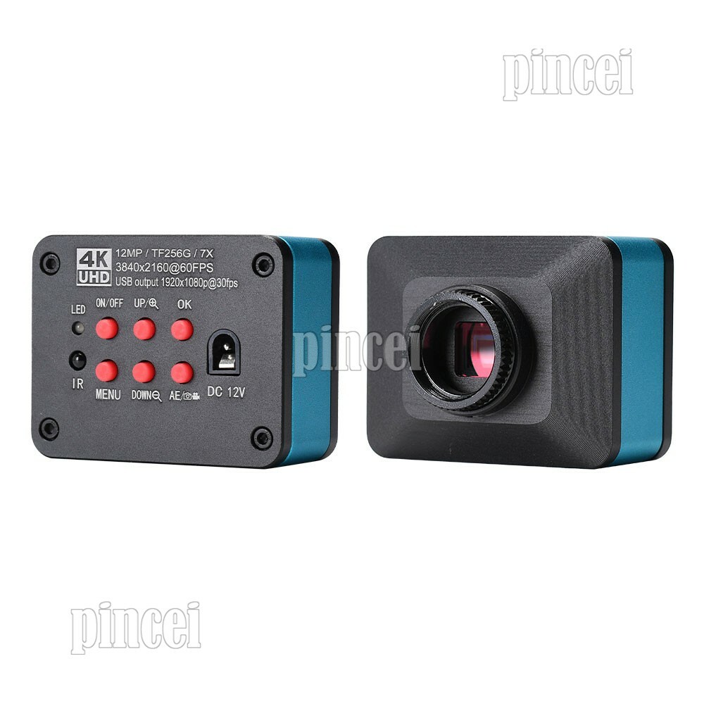 4K UHD 12MP Industrial Camera Microscope Video Camera C Mount 3840x2160 60FPS