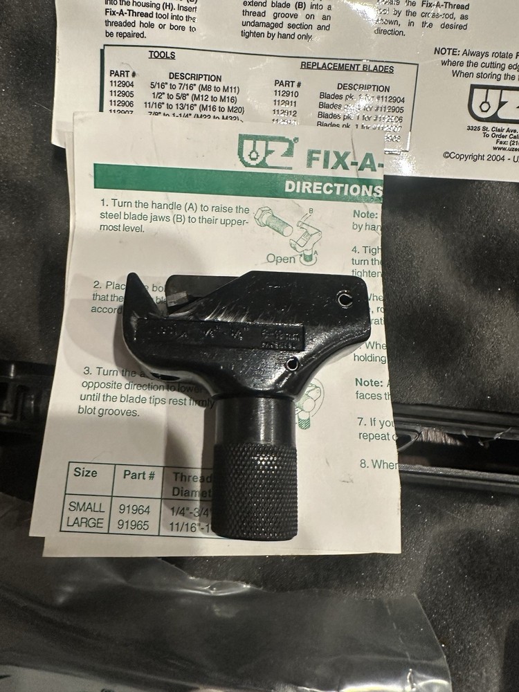 UZ Engineered Products small external fix-A-thread kit-966