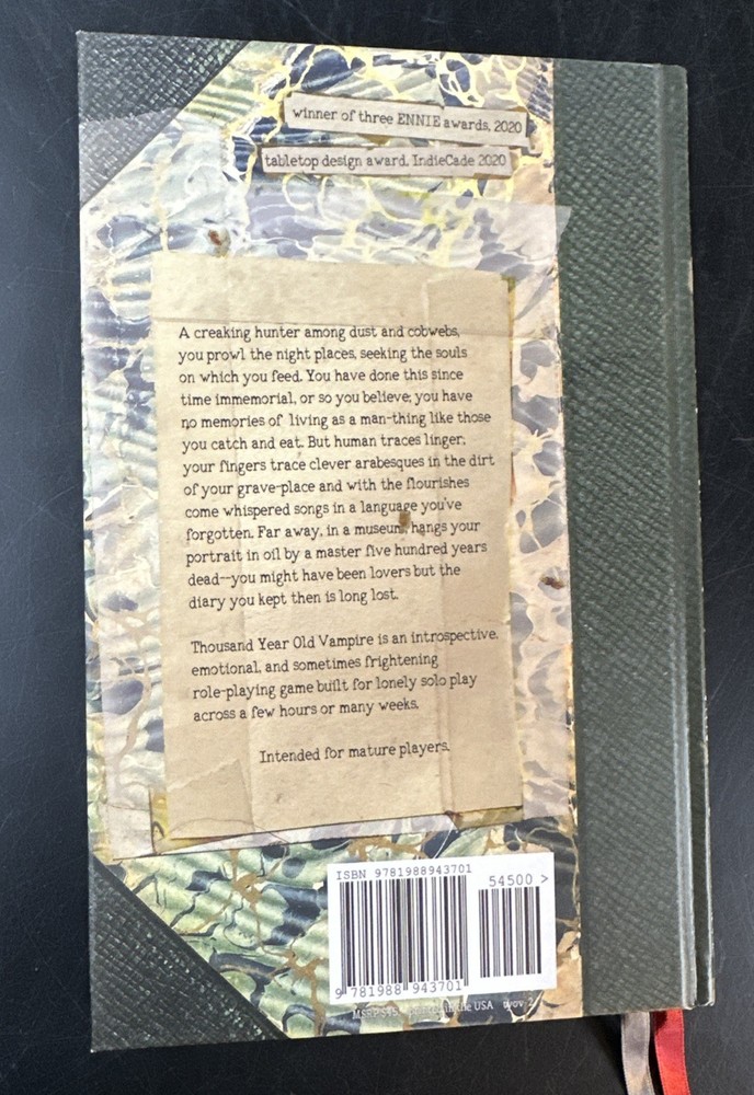 Thousand Year Old Vampire RPG Roleplaying Game Book