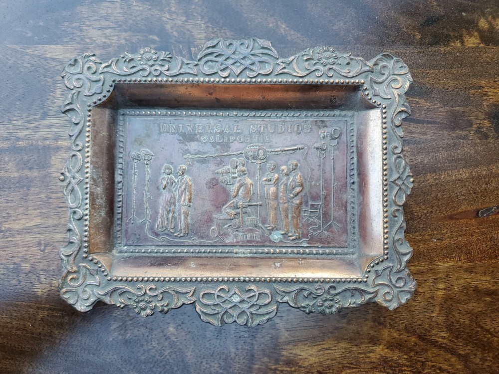 Art Deco Universal Studios Bronze Trinket Dish
