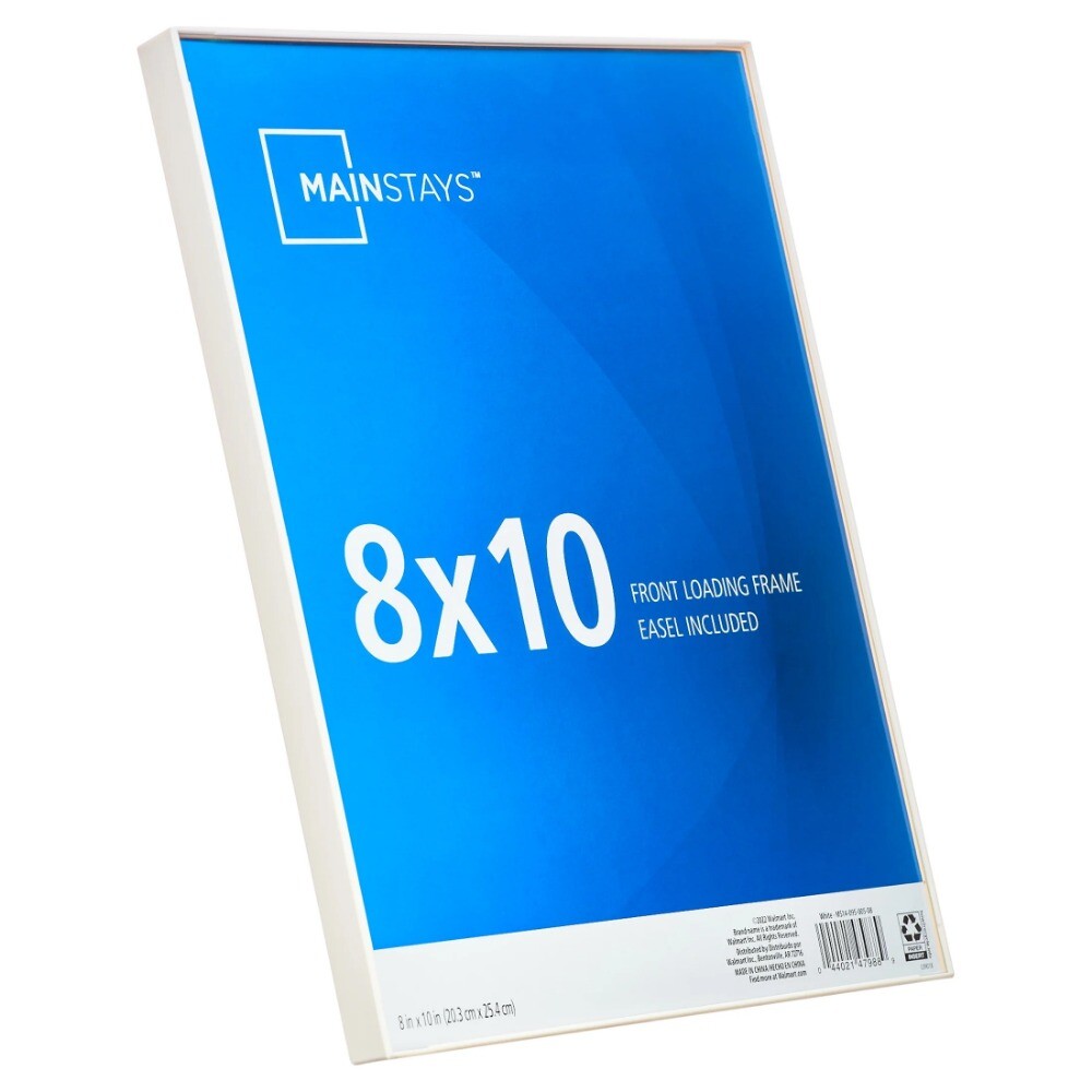 New Mainstays 8x10 Black Format Front Loading Picture Frame Set of 12