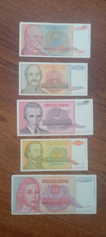 Yugoslavia Hyper-Inflation Banknotes