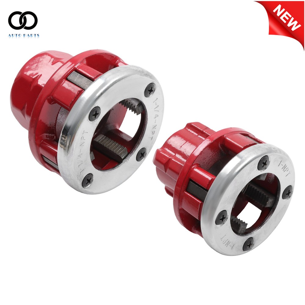 W/ Handle Ratchet Tool Set 7 Size Pipe Threader Threading 3/8" - 2" Die Dies Set