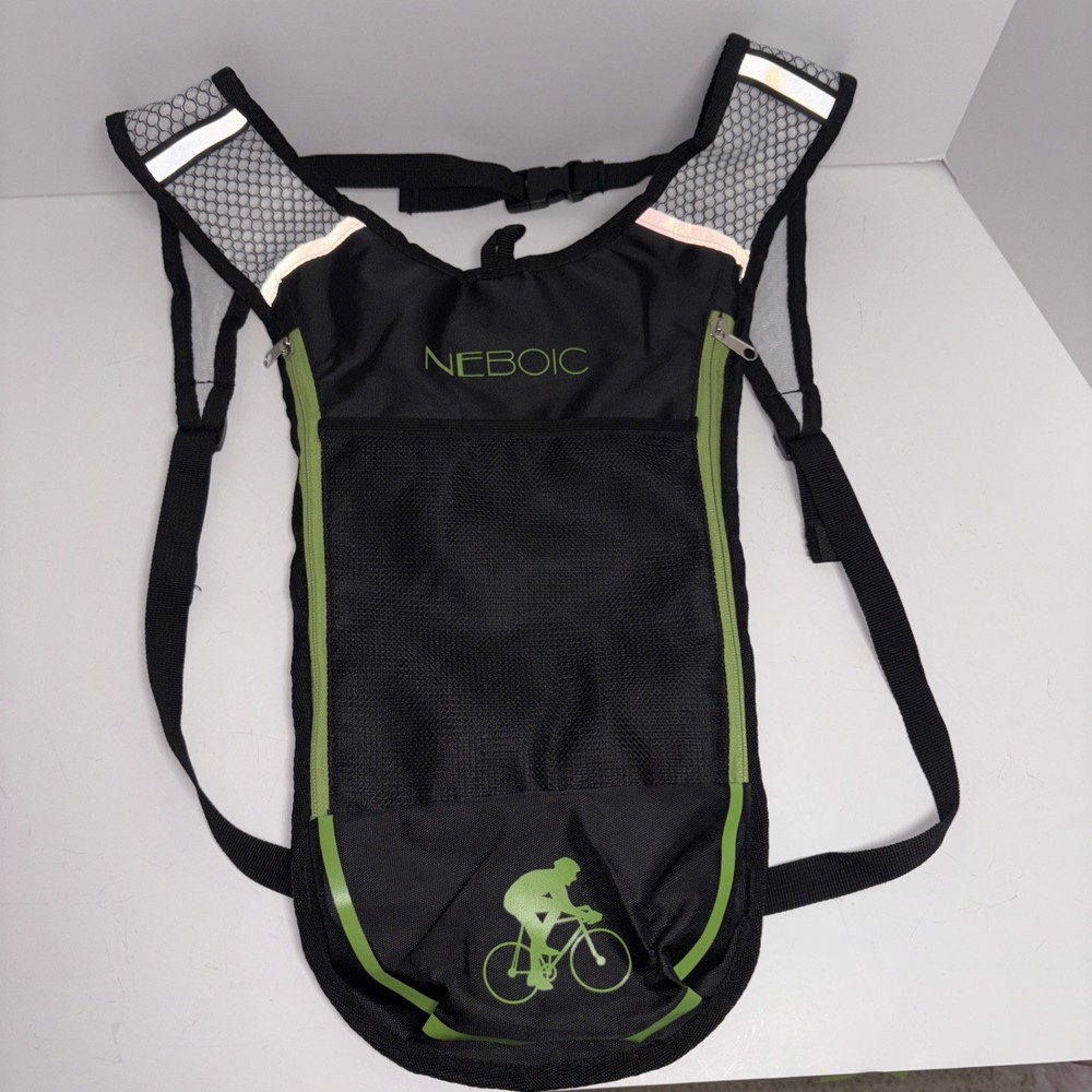 Neboic Hydration Back Pack Water Container 2L Bicycle Hiking Outdoors Kit Green