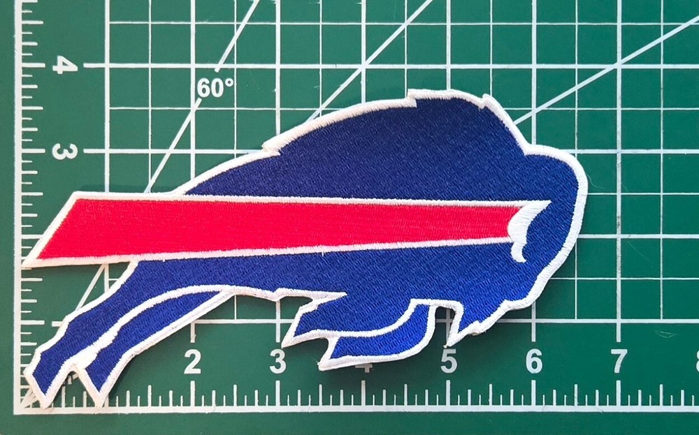 Buffalo Bills 6.75" Iron On Embroidered Patch ~ Free Tracking!