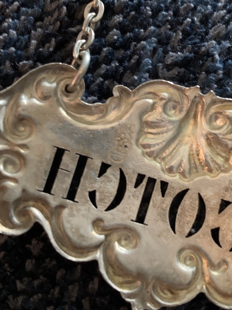 Sterling Silver Decanter Label Scotch