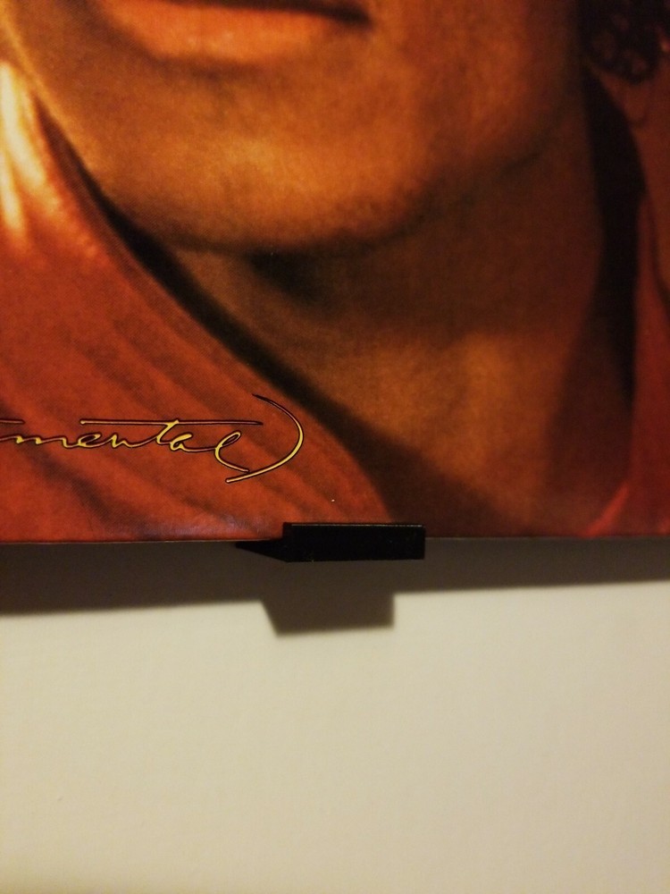 (5) Vinyl Records Wall Mount Bracket 3D Printed Black Hanger Display