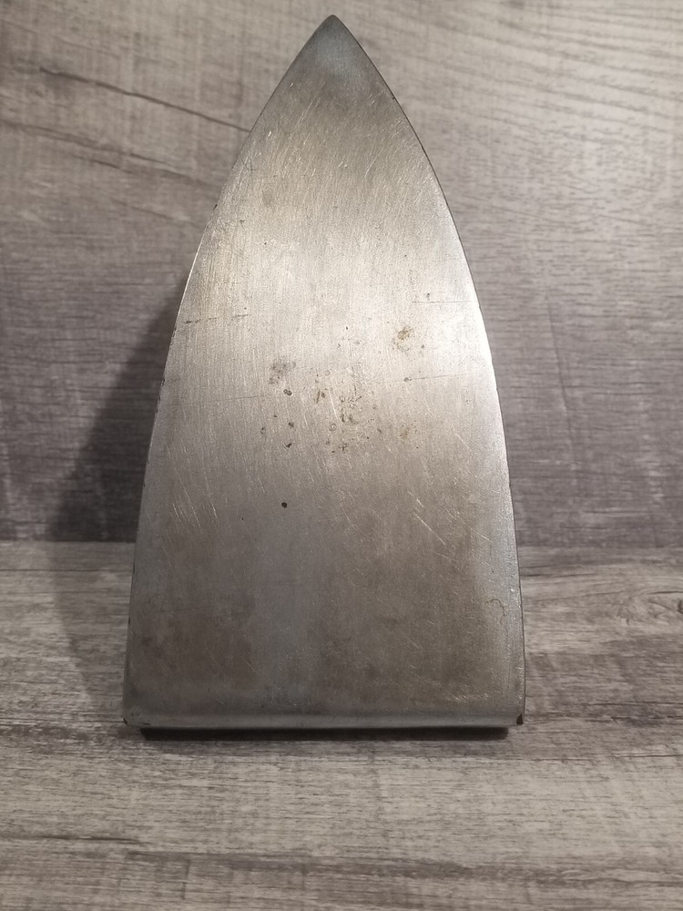 Rare Antique Original Chromed Cast Iron Flat Iron