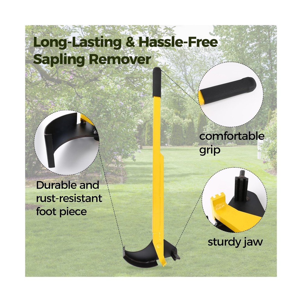 Sapling Puller Tool Heavy Duty Tree Root Puller for ¼ to 1 ⅜ " Woody