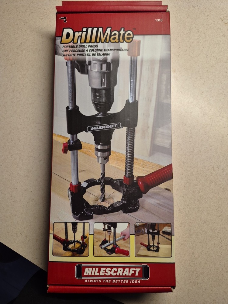 Milescraft DrillMate 1318 Portable Drill Press Guide Jig Multi Angle  NEW